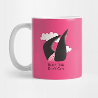 Beach Hair Don't Care Girls Summer Holiday Mug